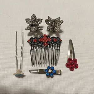 VINTAGE Y2K Hair Clips (lot of 6)